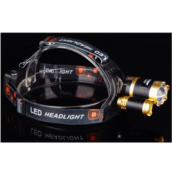 shop108 LED Headlight Glare Charging ไฟฉายสวมหัวแบบชาร์ท 20W (Gold Series)