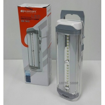 Kamisafe ไฟฉุกเฉิน นีออนคู่ + 18 LED ตั้งได้/แขวนได้ สว่างมากพิเศษ เลือกใช้งานแยกได้ (สูง 23 ซม.)