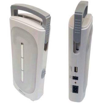 Lotte DP ไฟฉุกเฉิน สว่างมากพิเศษ + USB พอร์ต ชาร์จมือถือได้ ตั้งได้/แขวนได้ - LED Qty 60 (สูง 19 cm)