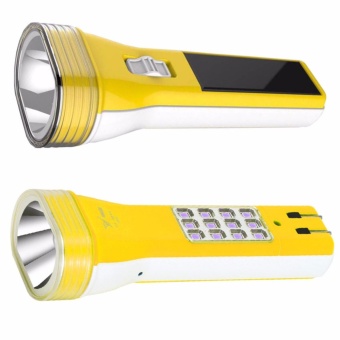 YG ไฟฉาย Solarcell SMD1W+ไฟข้าง12 ดวงYG-3845 (สีเหลือง)(Yellow)