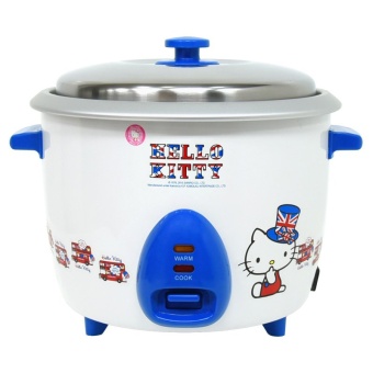 GALAXY หม้อหุงข้าวไฟฟ้า Hello Kitty ขนาด 1.8 ลิตร รุ่น RC-818 (สีขาว-ฟ้า)