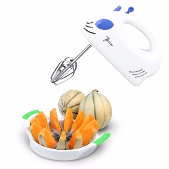 HHsociety เครื่องผสมอาหารมือจับ 7 Speeds HouseHold (สีขาว)+ HHsociety ที่ผ่าผลไม้ Fruit Slicer (สีเขียว)