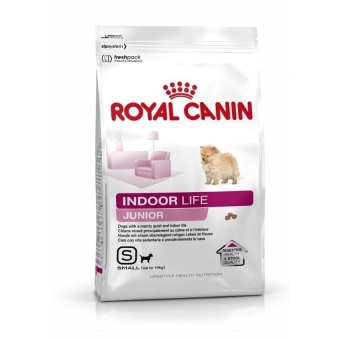 Royal Canin Mini Indoor Life Junior 500g แถม Urban Life Junior Pounch 1 ชอง