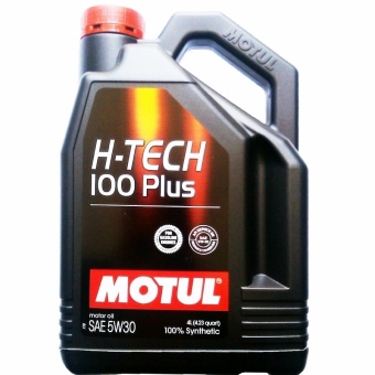 MOTUL SAE 5W-30 H-TECH 100 PLUS น้ำมันเครื่องสังเคราะห์แท้ 100% ขนาด 4 ลิตร