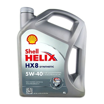 SHELL น้ำมันเครื่อง HELIX HX8 5W-40 เบนซิน สังเคราะห์แท้ 100% 4 ลิตร