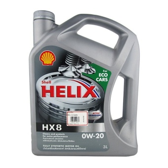 SHELL น้ำมันเครื่อง HELIX HX8 0W-20 อีโคคาร์ สังเคราะห์แท้ 100% 3 ลิตร