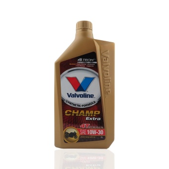 VALVOLINE น้ำมันเครื่องรถมอเตอร์ไซค์ 4T SYNTHETIC CHAMP EXTRA 10W-30 1 ลิตร