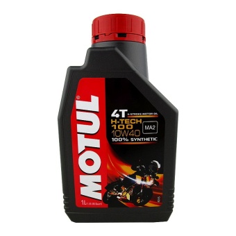 MOTUL น้ำมันเครื่องมอเตอร์ไซค์ 4T H-TECH100 10W-40 1 ลิตร