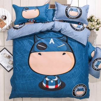 Bedding Cheap ชุดผ้าปู ผ้านวม 6 ชิ้น 6 ฟุต รุ่น MIBO309