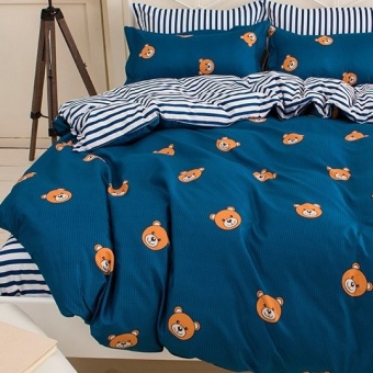 Bedding Cheap ผ้าปูที่นอน พร้อมผ้านวม 6 ฟุต 6 ชิ้น ARK 005