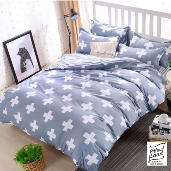 Bedding Cheap ผ้าปูที่นอน ชุดผ้านวม 6 ฟุต 6 ชิ้น ลาย KC014
