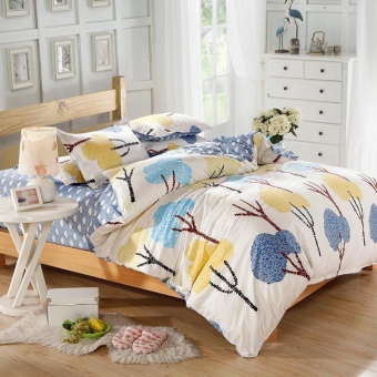 Lily ผ้าปูที่นอน 6 ฟุต 5 ชิ้น + ผ้านวม รุ่น PR018