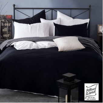 Bedding Cheap ผ้าปูที่นอน ชุดผ้านวม เกรด A 6 ฟุต 6 ชิ้น - สีล้วน 201