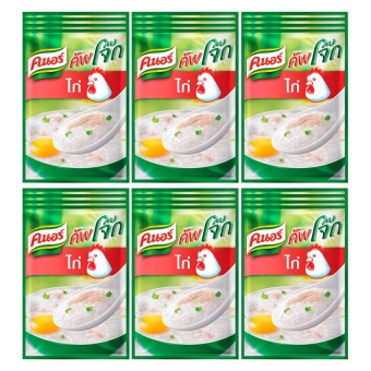 KNORR คนอร์ คัพโจ๊ก รสไก่ 35 กรัม แพ็ค 4 ซอง (รวม 6 แพ็ค ทั้งหมด 24 ซอง)