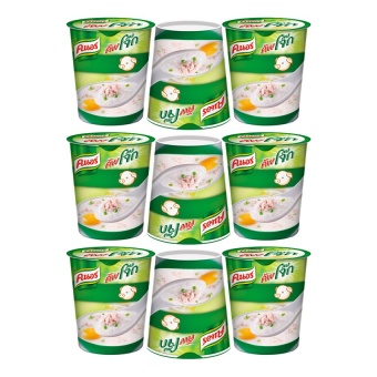KNORR คนอร์ คัพโจ๊ก รสหมู 35 กรัม แพ็ค 3 ถ้วย ( 3 แพ็ค ทั้งหมด 9 ถ้วย)