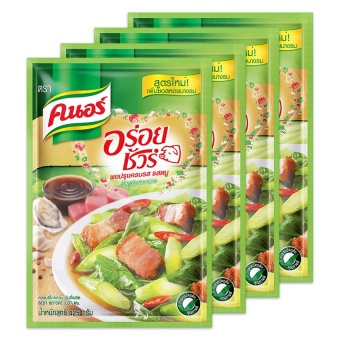 KNORR คนอร์ ผงปรุงครบรส อร่อยชัวร์ 425 กรัม (แพ็ค 4 ห่อ)