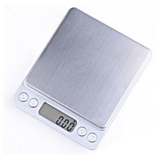 iBettalet เครื่องชั่งดิจิตอลแบบพกพา Professional Digital Table Top Scale 2000gx0.1g - Silver
