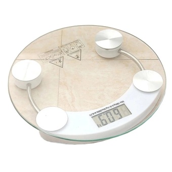 Jas Electronic weight scale เครื่องชั่งน้ำหนักดิจิตอล กระจกใส รุ่น (white)