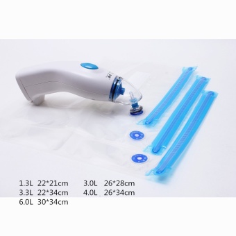NEW 1.3L Vacuum bags 20pcs+ Handheld Electric Vacuum Pump, Vacuum sealing machine, Vacuum Pump (white), Vacuum bags (transparent) - Intl