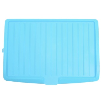Plastic Dish Drainer Tray Large Sink Drying Rack. Worktop Dish Drainer Blue