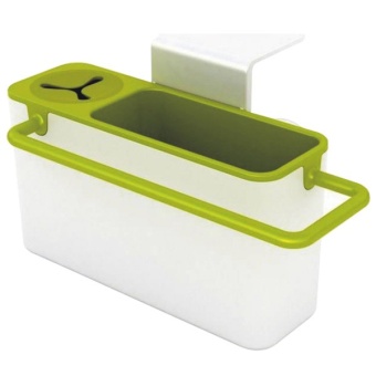 ETC ที่เก็บอุปกรณ์ล้างจาน กล่องเก็บอุปกรณ์ล้างจาน ที่เก็บฟองน้ำล้างจาน ที่วางของข้างอ่างล้างจาน (สีเขียว)