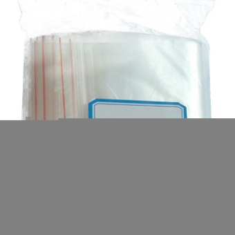 100Pcs Ziplock Lock Zipped Poly Clear Bags Plastic Zip 10*15CM