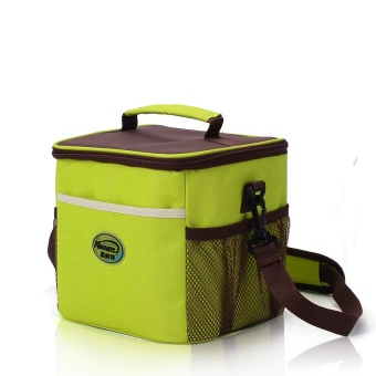 Splice Cube Doliform Waterproof Insulated Cooler Lunch Tote Bags 9L（Yellowgreen）