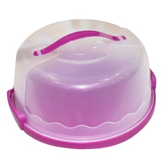 BolehDeals Portable Cake Cupcake Dessert Pretension Box Carrier Storage Container Rosy - Intl