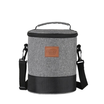 High Doliform Waterproof Insulated Cooler Lunch Tote Bags with Detachable Shoulder 4.8L（Heather Grey）