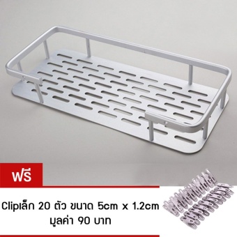YSB CASSA ชั้นวางของอเนกประสงค์ในห้องน้ำ 1 ชั้น ติดผนัง อลูมิเนียม รุ่น ALM-9001-120