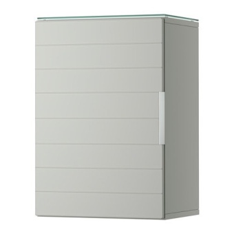Ibiza Decor ตู้แขวนบานเดี่ยว ขนาด 40x58 ซม. (Light Gray)