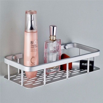 Home Bathroom Space Side Mount Shower Caddy Storage Organizer Shelf Rack Soa 1 Layer - Intl