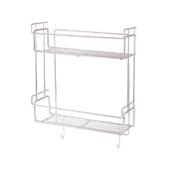 ชั้นวางของในห้องน้ำอเนกประสงค์ 2 ชั้น สแตนเลสชุบโครเมี่ยม P109 (สีเงิน)