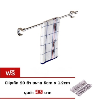 CASSA ราวแขวนผ้าขนหนูแบบราวเดี่ยว สแตนเลส304 ติดผนังในห้องน้ำ รุ่น 114-SUS304-CL01