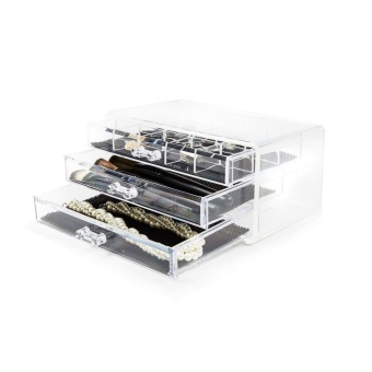 We Smith ลิ้นชักอะครีลิค จำนวน 3 ชั้น - Acrylic storage clear color