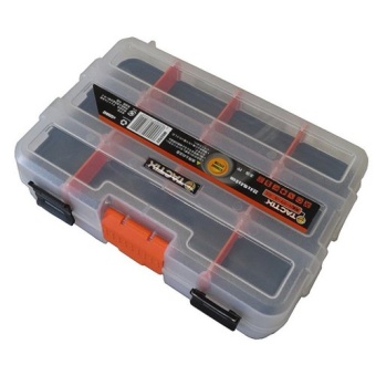 Mustme Tactix 320042 กล่องเครื่องมือ กล่องอะไหล่ พลาสติกขนาดเล็กเปิดได้สองด้าน 22.5 cm.