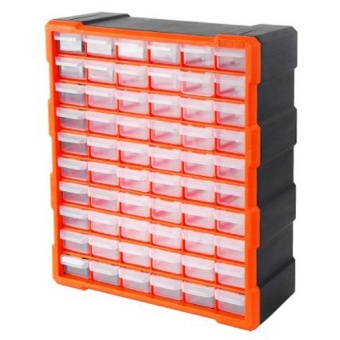 Mustme Tactix 320638 กล่องเครื่องมือ กล่องอะไหล่ ลิ้นชัก 60 ช่อง