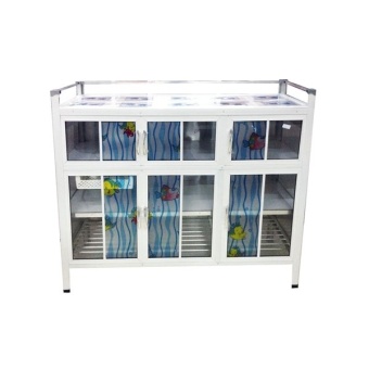 Sunshine ตู้กับข้าวหน้ากระเบื้องอบขาว ขนาด 120 ซม. รุ่น White-120