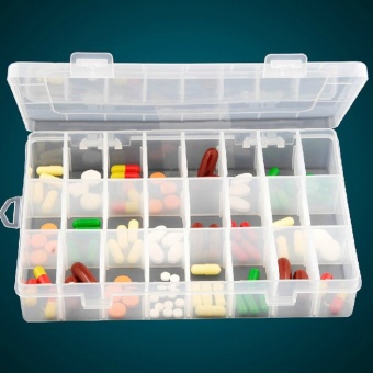 Transparent boxes plastic 24 boxes