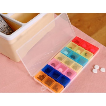 Mini Cute 7 Days Weekly Daily Medicine Pill Box Holder Case Drug Storage Pillbox