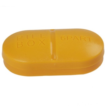 Yingwei Square Pill Box Mini Kit Box Yellow - Intl