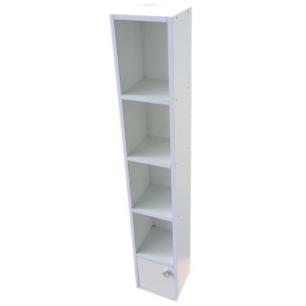NK Furniline ชั้นไม้1ช่อง-5ชั้นมินิ รุ่น Tower box1-5 - สีขาว