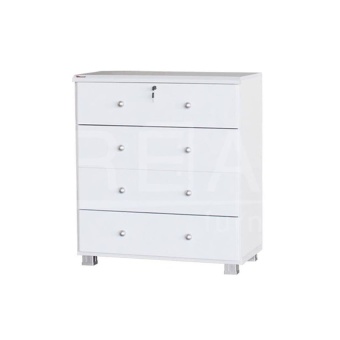RF Furniture ตู้เอนกประสงค์ลิ้นชัก รุ่น FL0804 ( สีขาว )