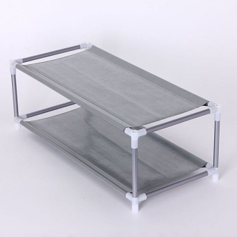 Metal Shoes Shelf Storage Organizer Rack Holder Household Stands 2 Tier