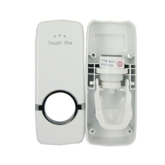 Touch Me M AUTO เครื่องบีบยาสีฟันและแขวนแปรงสีฟัน (สีขาว)