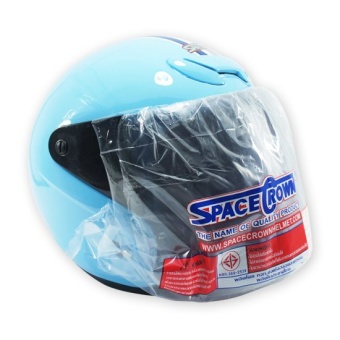 SPACE CROWN หมวกกันน๊อค รุ่น EX-1 (สีฟ้า)