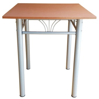 Inter Steel โต๊ะทานข้าว ท็อปสี่เหลี่ยม รุ่น IN T3030W Gr( ขาสีเทา/ท้อปสีเชอร์รี่ )