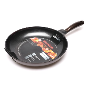 Konion กระทะก้นตื้นเคลือบเซรามิค (Induction) รุ่น KO-0028F (28 cm)