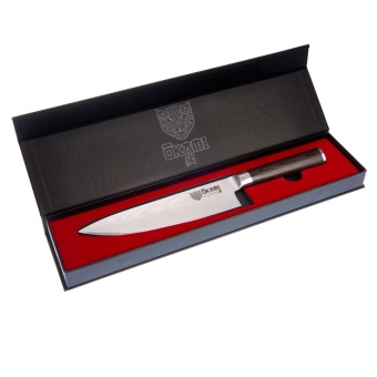 มีดเชพ Chef&#039;s Knife 20cm by Okami Knives, Best Quality VG10 High Carbon Japanese Stainless Steel, 67 Layers Damascus Blade, Professional Gyutou Kitchen Knife, Sharp Cutlery, Ergonomic Handle Premium Packaging