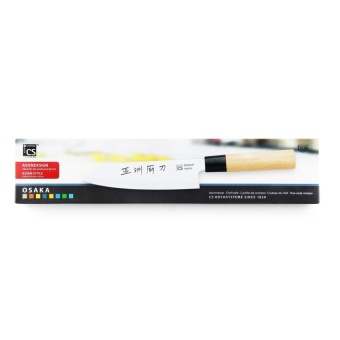 CS มีดหั่น ST ญี่ปุ่น ด้ามไม้ 17 ซม รุ่น OSAKA (Stainless)